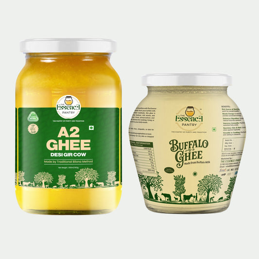 Gir Ghee 500g + Buffalo Ghee 500g Combo