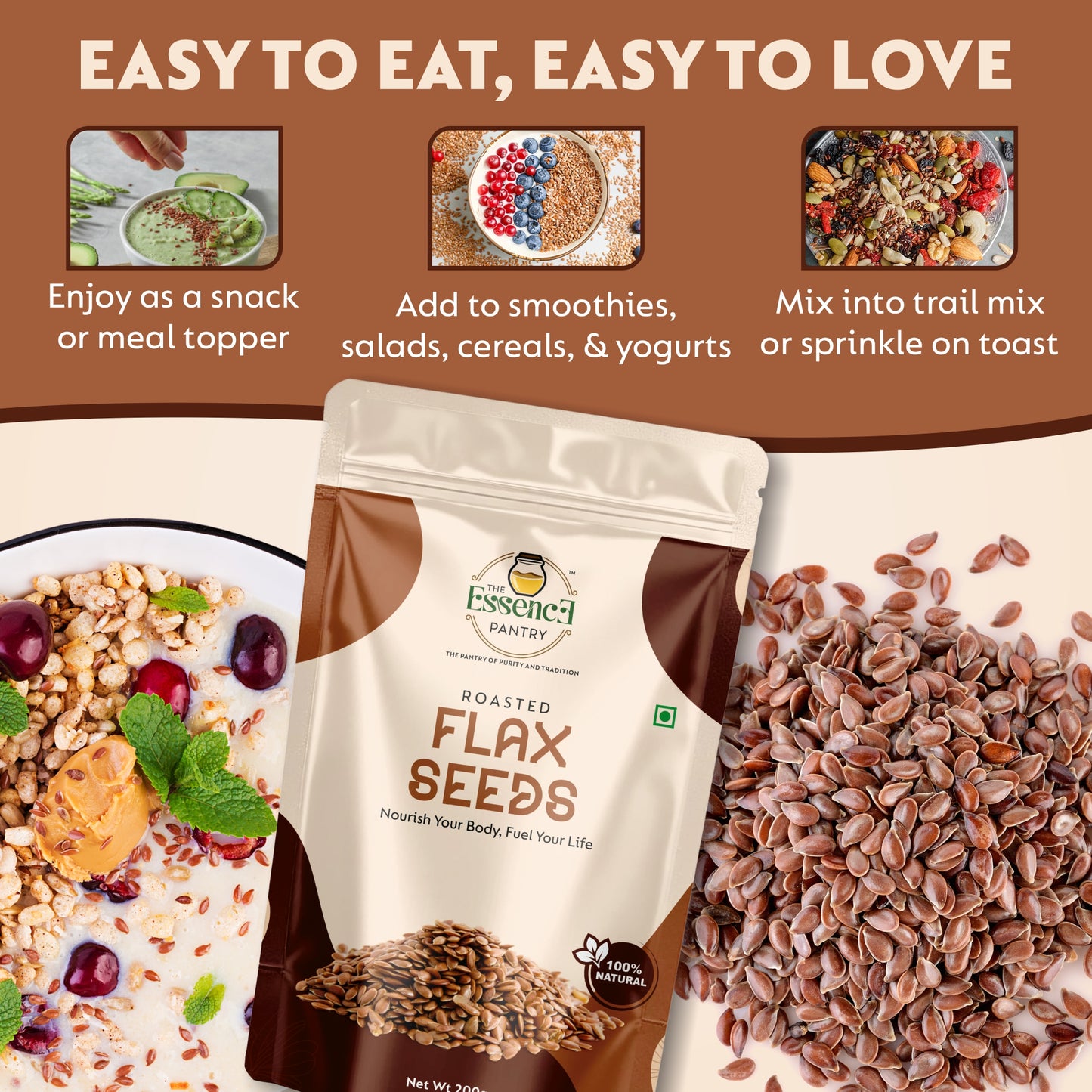 Premium Roasted Flax Seeds