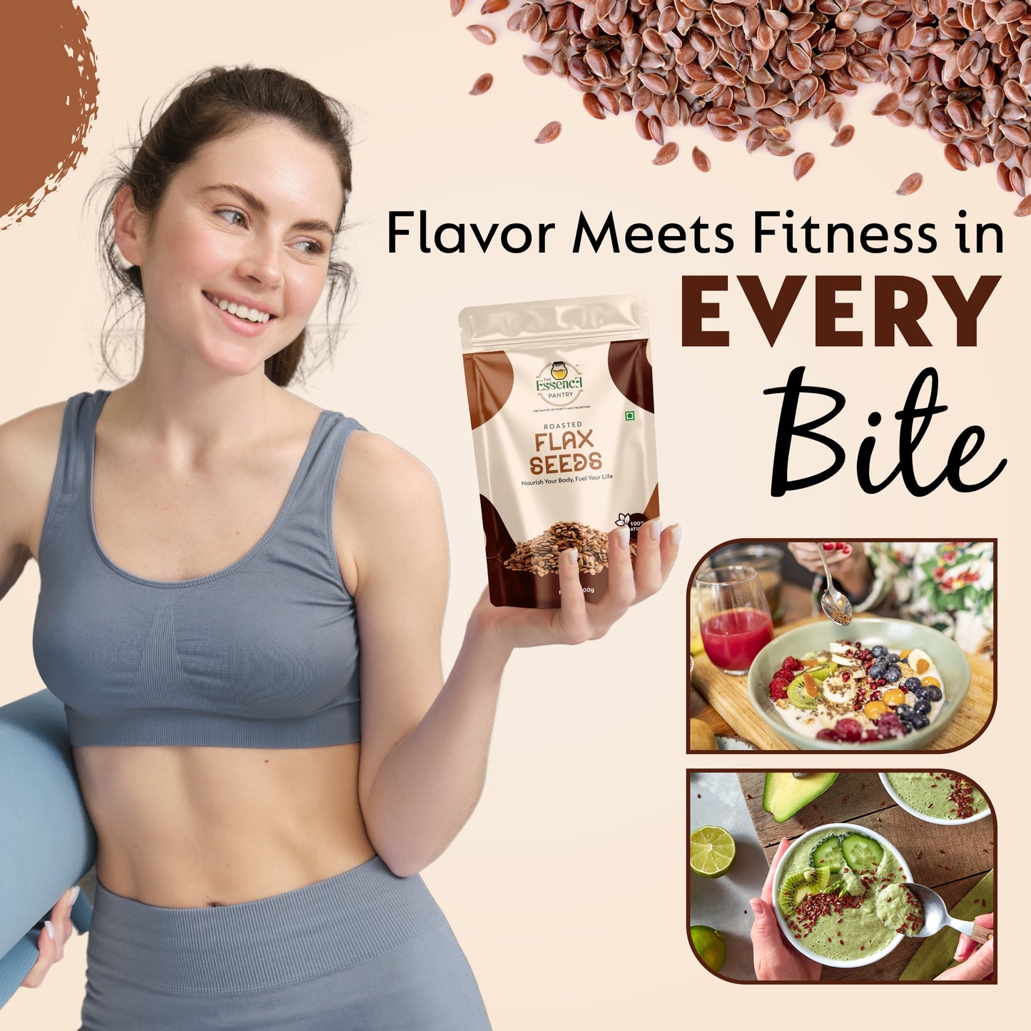 Premium Roasted Flax Seeds