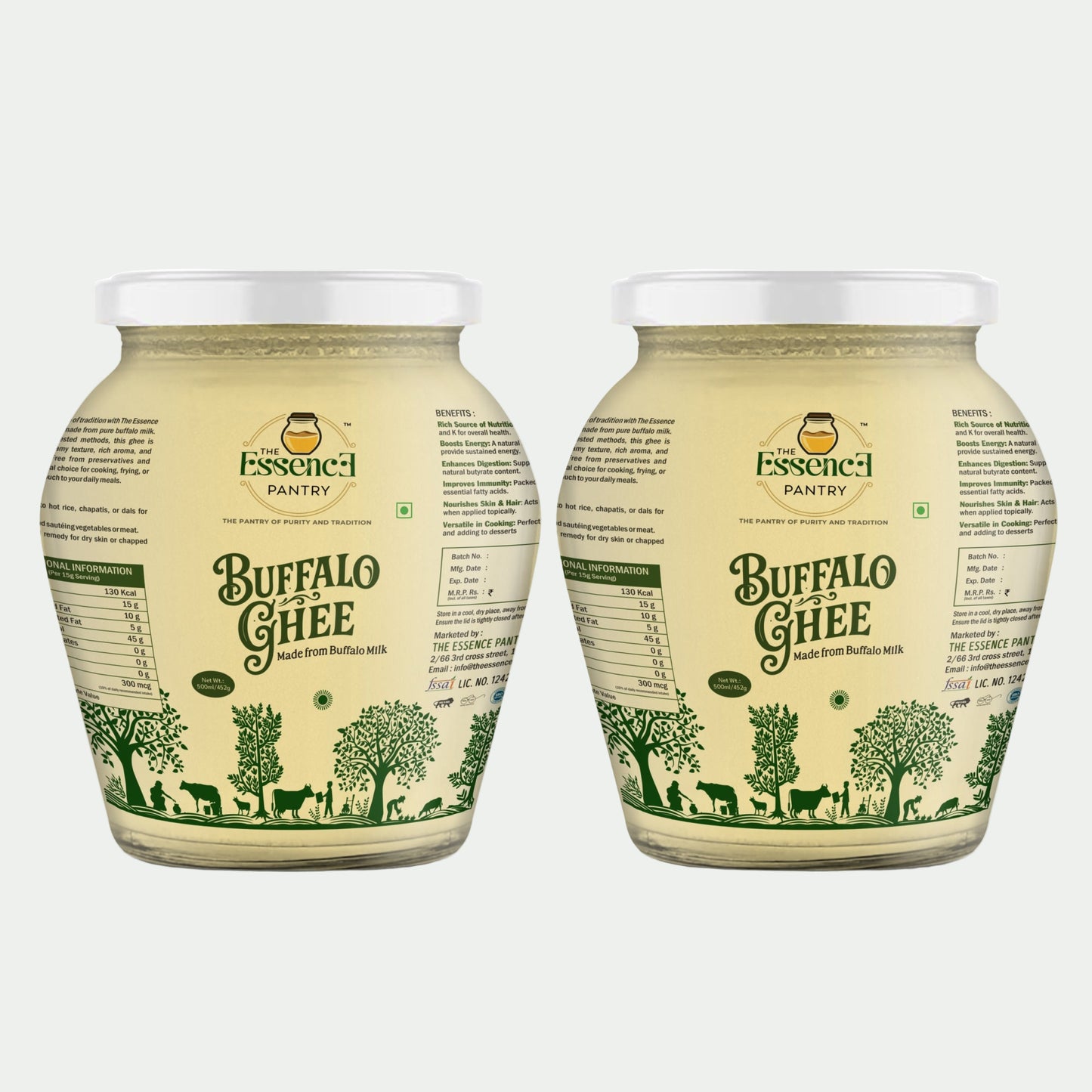 Buffalo Ghee 500ml – Pack of 2