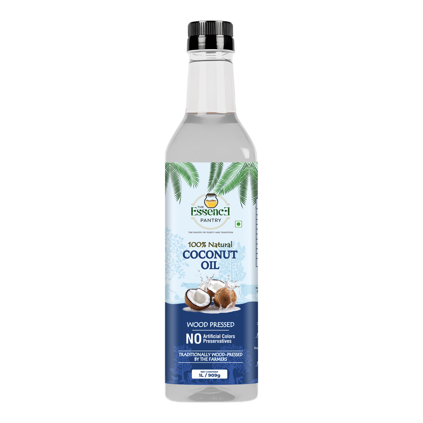 The Essence Pantry Virgin Coconut Oil – 1000ml & 500ml Glass | 1000ml PET with Dispenser