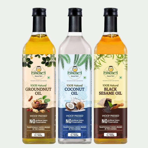 Coconut, Groundnut & Black Sesame Oil Combo