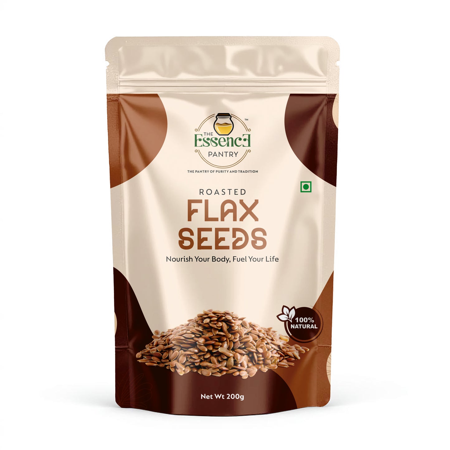 The Essence Pantry Roasted Flax Seeds – 1kg, 500g, 250g | Omega-3 Rich Superfood