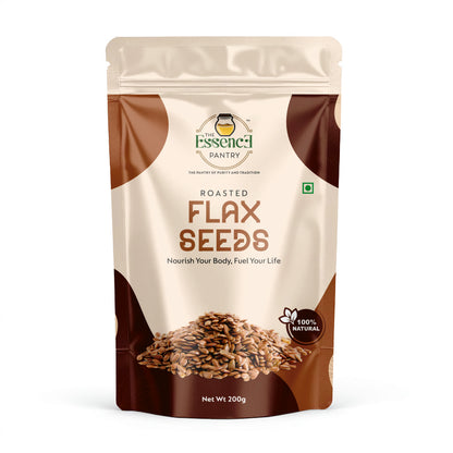 The Essence Pantry Roasted Flax Seeds – 1kg, 500g, 250g | Omega-3 Rich Superfood