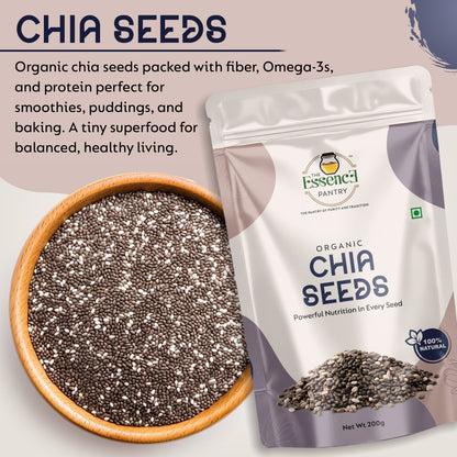Organic Chia Seeds – 1kg, 500g, 250g | High Fiber & Protein