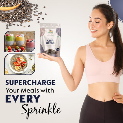 Organic Chia Seeds – 1kg, 500g, 250g | High Fiber & Protein