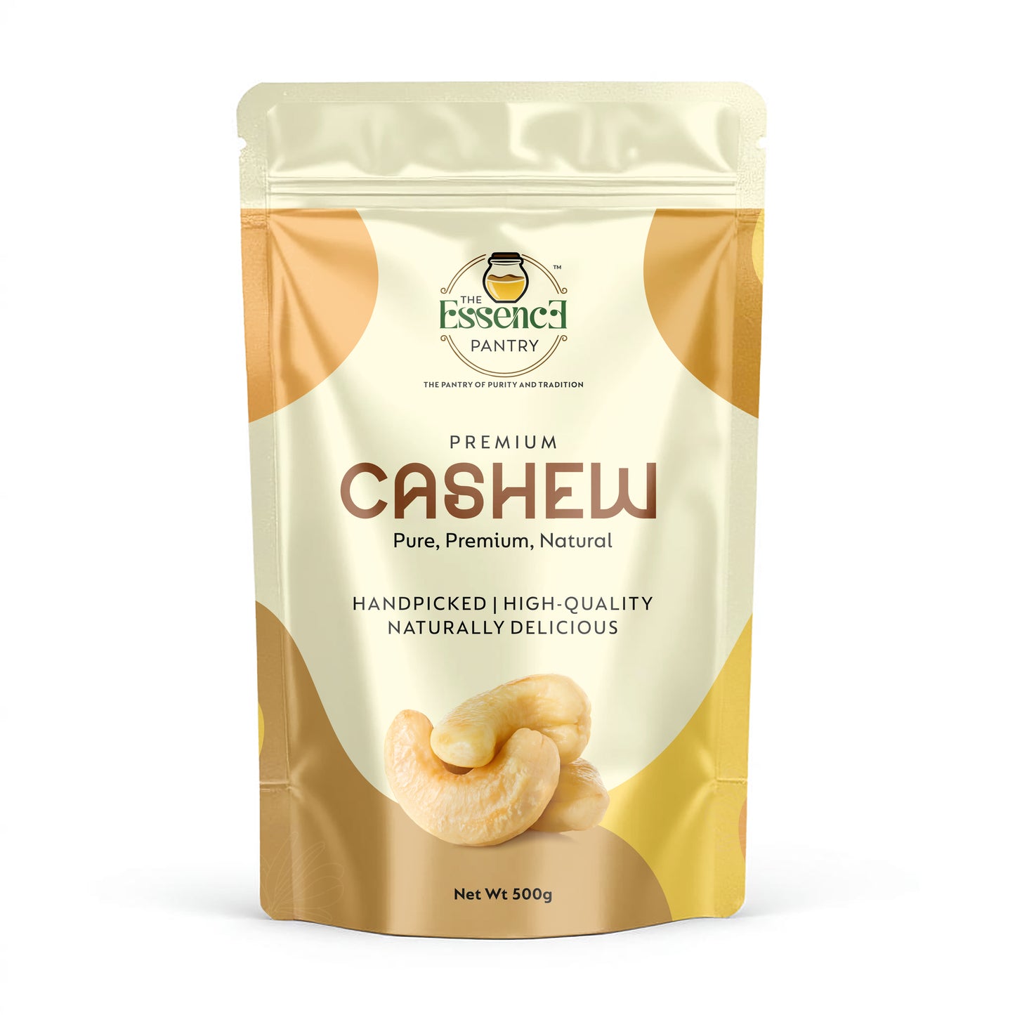 The Essence Pantry Whole Cashew Nuts – 1kg, 500g, 250g | Premium Grade W320