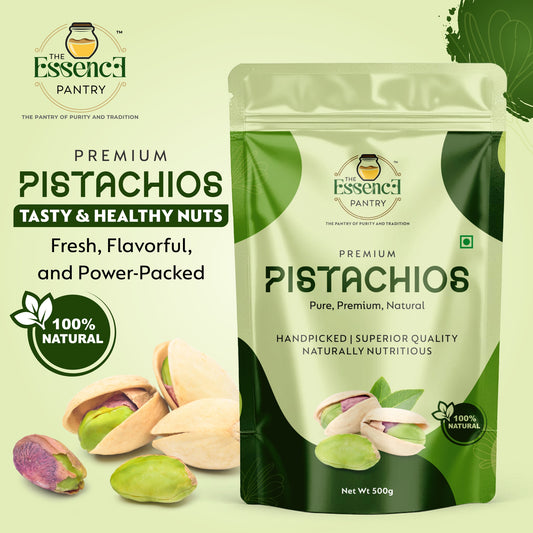 The Essence Pantry Premium Pistachios – 1kg, 500g, 250g | Roasted & Salted
