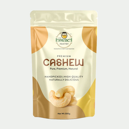 Premium Cashew Nuts 500g packaging The Essence Pantry