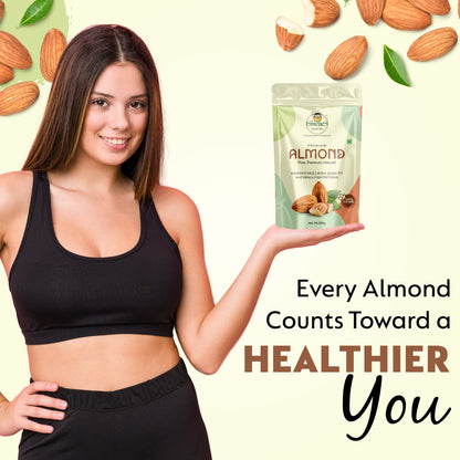 The Essence Pantry Premium Almonds packaging